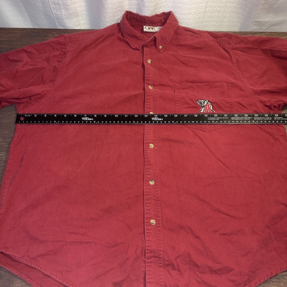 Vintage Red Oak Alabama Crimson Tide Men's XL Button Down Shirt - Picture 4 of 7